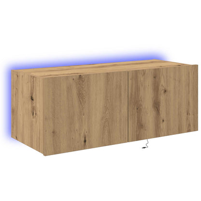 vidaXL TV Wall Cabinet 80 x 35 x 31 cm Artisan Oak Engineered Wood