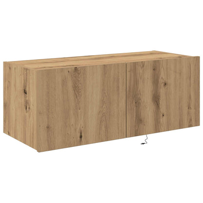 vidaXL TV Wall Cabinet 80 x 35 x 31 cm Artisan Oak Engineered Wood