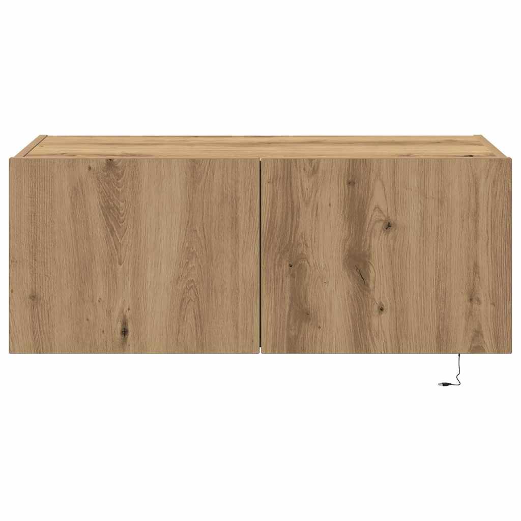 vidaXL TV Wall Cabinet 80 x 35 x 31 cm Artisan Oak Engineered Wood