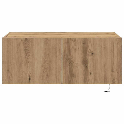 vidaXL TV Wall Cabinet 80 x 35 x 31 cm Artisan Oak Engineered Wood