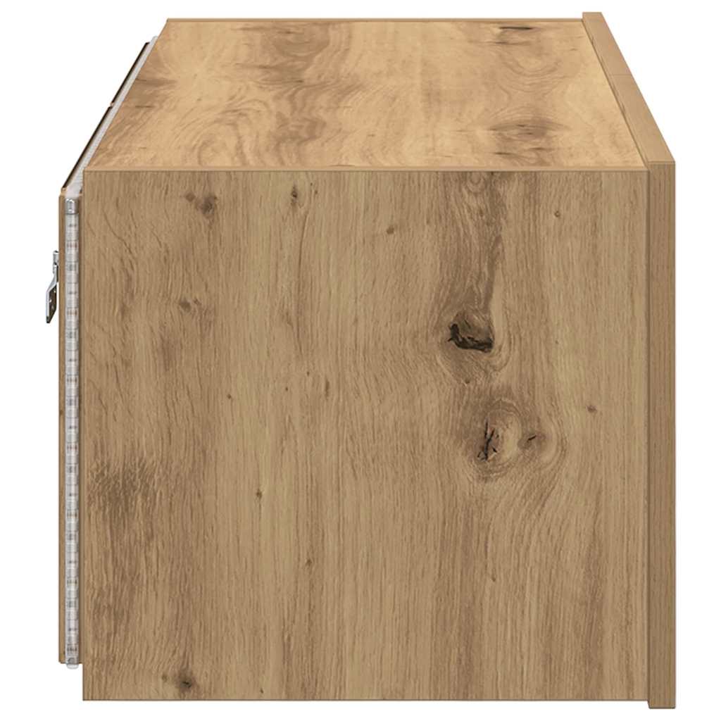 vidaXL TV Wall Cabinet 80 x 35 x 31 cm Artisan Oak Engineered Wood