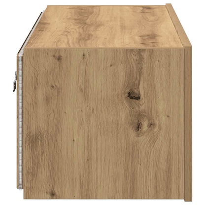 vidaXL TV Wall Cabinet 80 x 35 x 31 cm Artisan Oak Engineered Wood