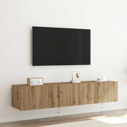 vidaXL TV Wall Cabinet 2 pcs Artisan Oak Engineered Wood