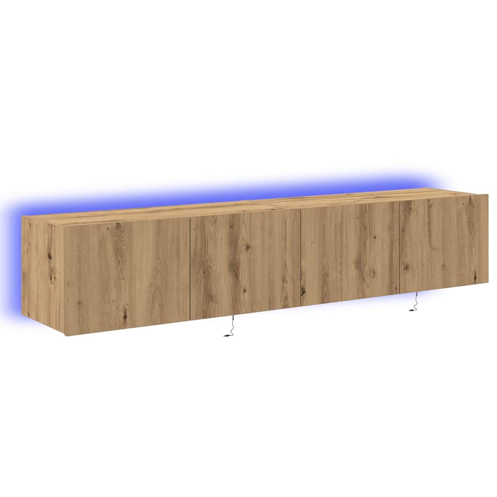 vidaXL TV Wall Cabinet 2 pcs Artisan Oak Engineered Wood