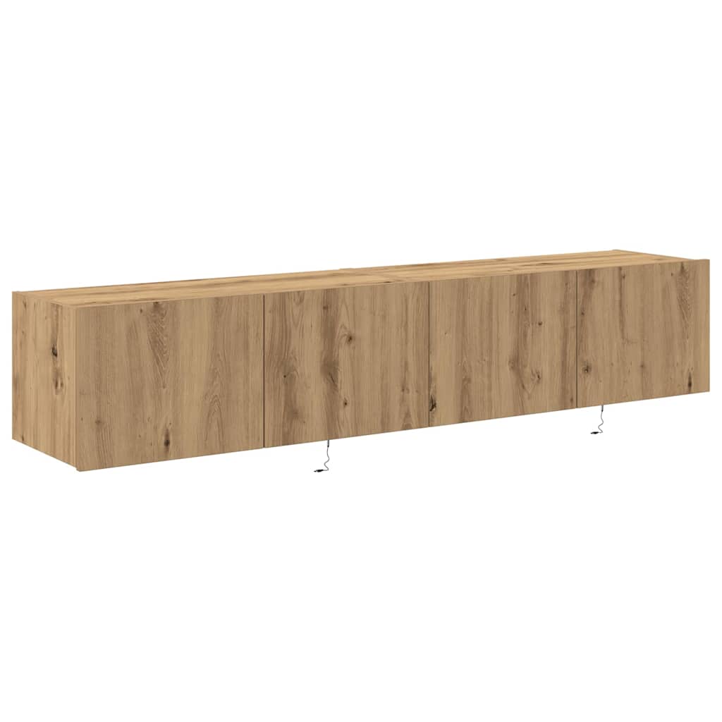 vidaXL TV Wall Cabinet 2 pcs Artisan Oak Engineered Wood