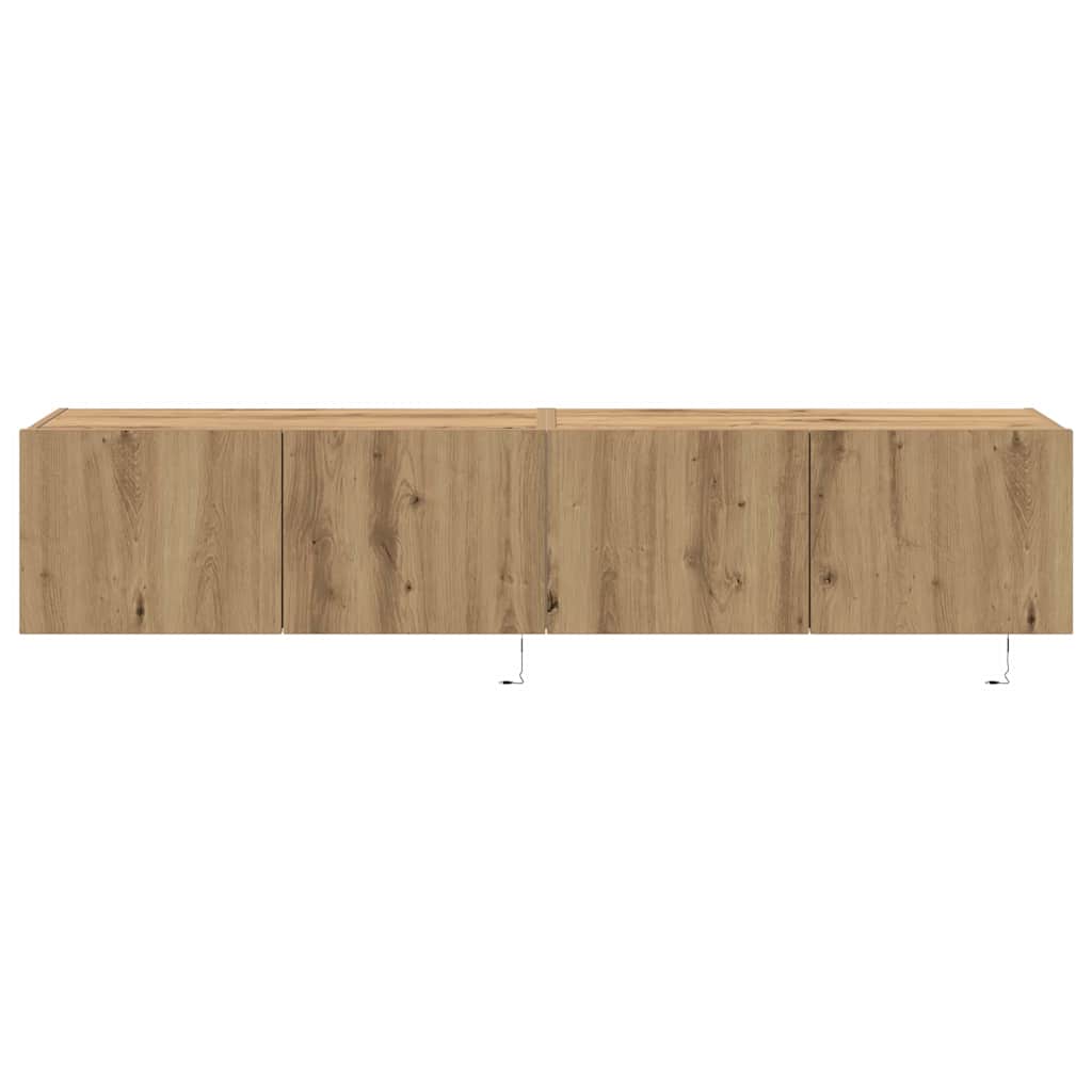 vidaXL TV Wall Cabinet 2 pcs Artisan Oak Engineered Wood