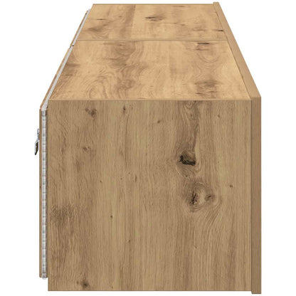 vidaXL TV Wall Cabinet 2 pcs Artisan Oak Engineered Wood