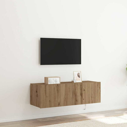 vidaXL TV Wall Cabinet 100 x 35 x 31 cm Artisan Oak Engineered Wood