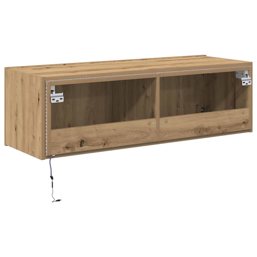 vidaXL TV Wall Cabinet 100 x 35 x 31 cm Artisan Oak Engineered Wood