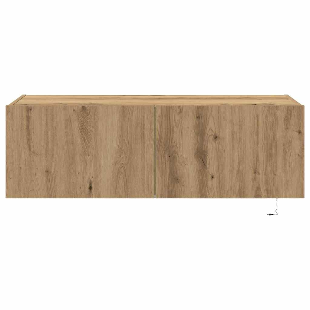 vidaXL TV Wall Cabinet 100 x 35 x 31 cm Artisan Oak Engineered Wood