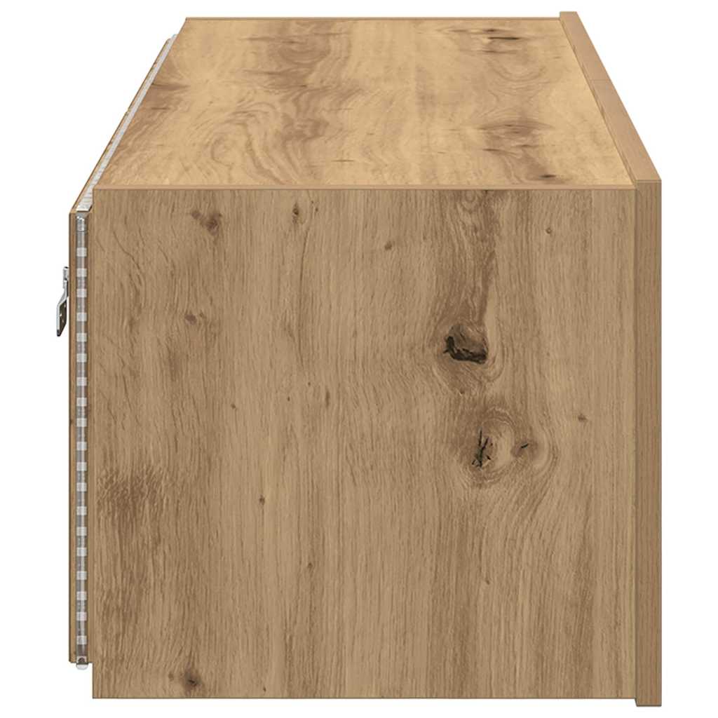 vidaXL TV Wall Cabinet 100 x 35 x 31 cm Artisan Oak Engineered Wood