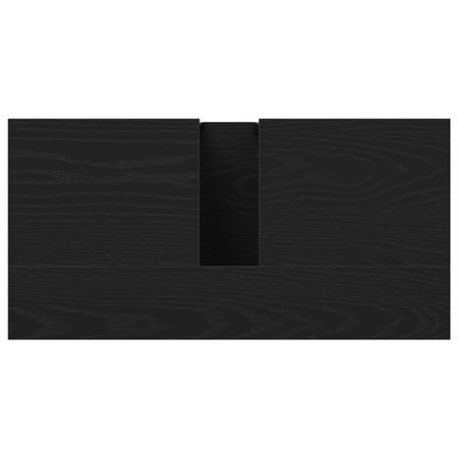 vidaXL Bathroom Sink Cabinet Black Oak 60 x 30 x 60 cm Engineered Wood