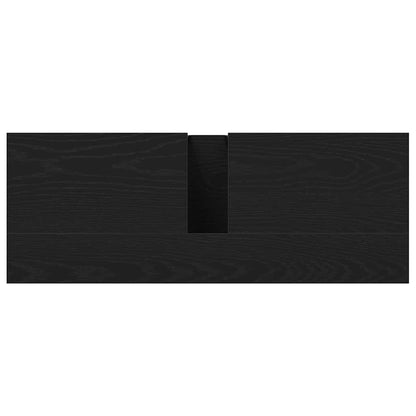 vidaXL Bathroom Sink Cabinet Black Oak 80 x 30 x 60 cm Engineered Wood