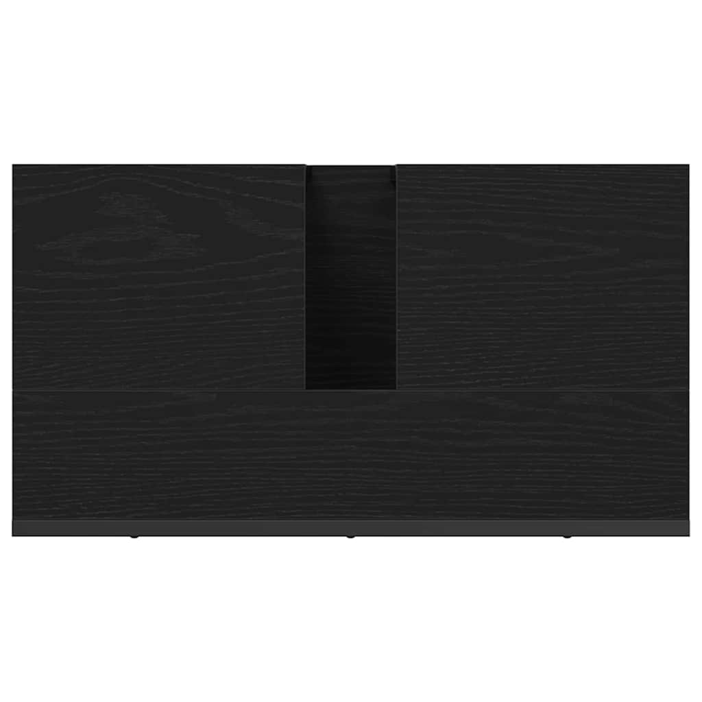 vidaXL Bathroom Sink Cabinet Black Oak 60 x 30 x 60 cm Engineered Wood