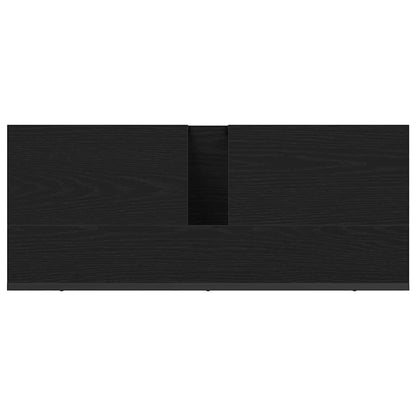 vidaXL Bathroom Sink Cabinet Black Oak 80 x 30 x 60 cm Engineered Wood