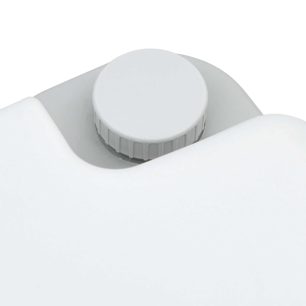 vidaXL Camping Toilet Grey and White 41.5 x 36.5 x 30 cm Polyethylene