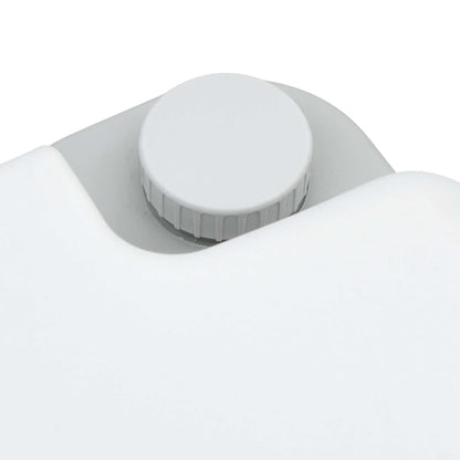 vidaXL Camping Toilet Grey and White 41.5 x 36.5 x 30 cm Polyethylene