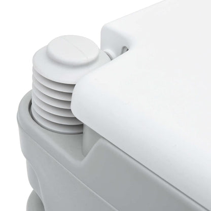 vidaXL Camping Toilet Grey and White 41.5 x 36.5 x 30 cm Polyethylene
