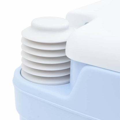 vidaXL Camping Toilet Manual Light Blue and White 41.5 x 36.5 x 30 cm
