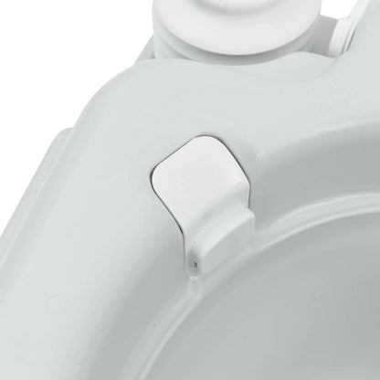vidaXL Camping Toilet Grey and White 41.5 x 36.5 x 42 cm Polyethylene