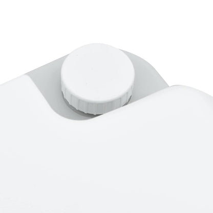 vidaXL Camping Toilet Grey and White 41.5 x 36.5 x 42 cm Polyethylene