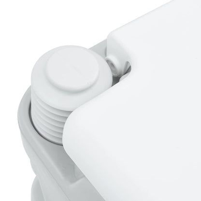 vidaXL Camping Toilet Grey and White 41.5 x 36.5 x 42 cm Polyethylene