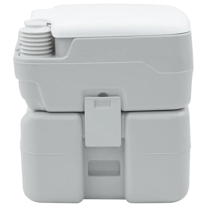 vidaXL Camping Toilet Grey and White 41.5 x 36.5 x 42 cm Polyethylene