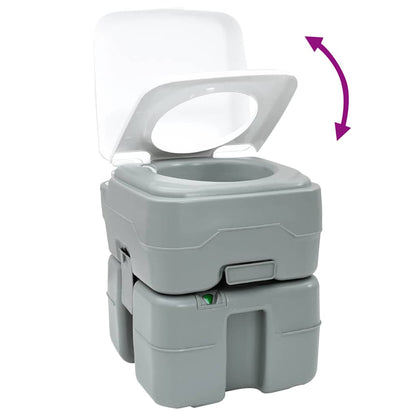 vidaXL Camping Toilet Grey 41.5 x 36.5 x 42 cm