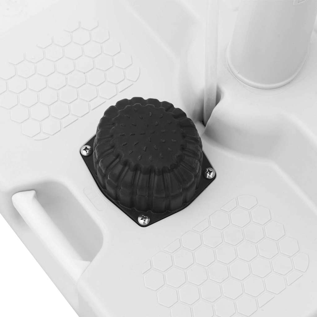 vidaXL Camping Handwash Stand with Wheels Grey 72 x 42 x 103 cm