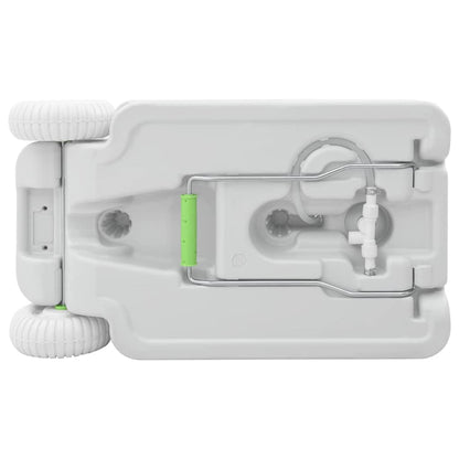 vidaXL Camping Handwash Stand with Wheels Grey 72 x 42 x 103 cm