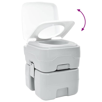 vidaXL Camping Toilet Grey 41.5 x 36.5 x 42 cm