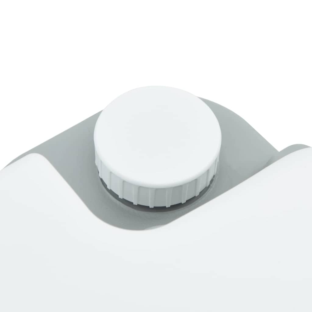 vidaXL Camping Toilet Manual Grey and White 41.5 x 36.5 x 37.5 cm