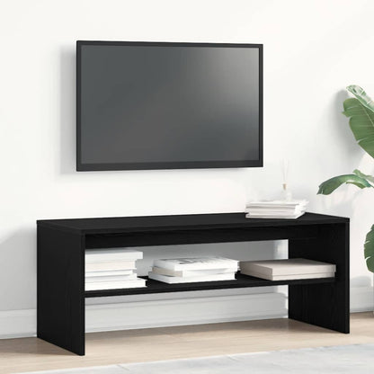 vidaXL TV Cabinet Black Oak 100x40x40 cm Engineered Wood