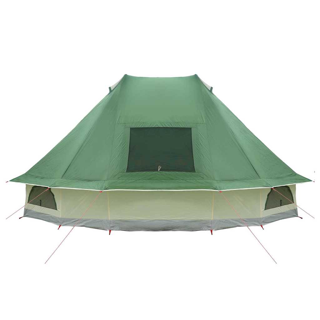 vidaXL Tipi Tent with Roof Green 466 x 310 x 240 cm Taffeta