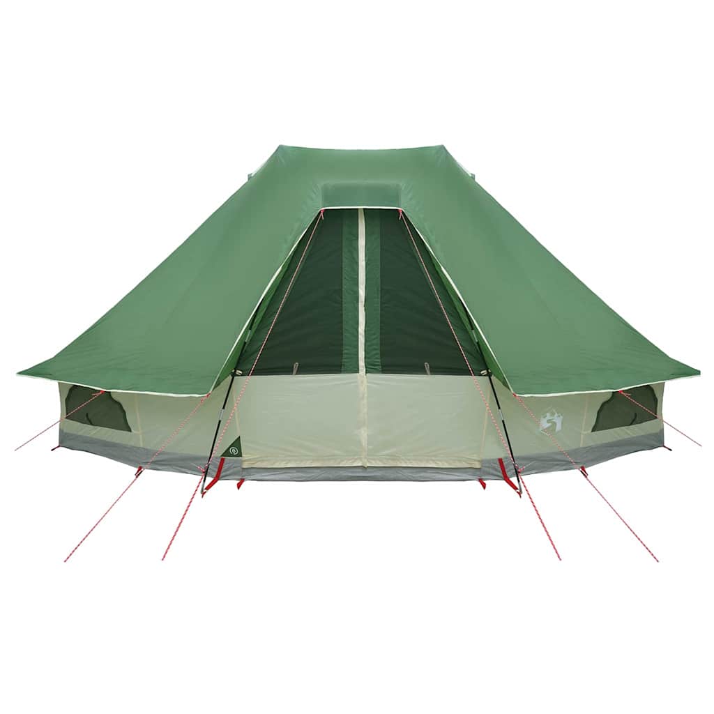 vidaXL Tipi Tent with Roof Green 466 x 310 x 240 cm Taffeta