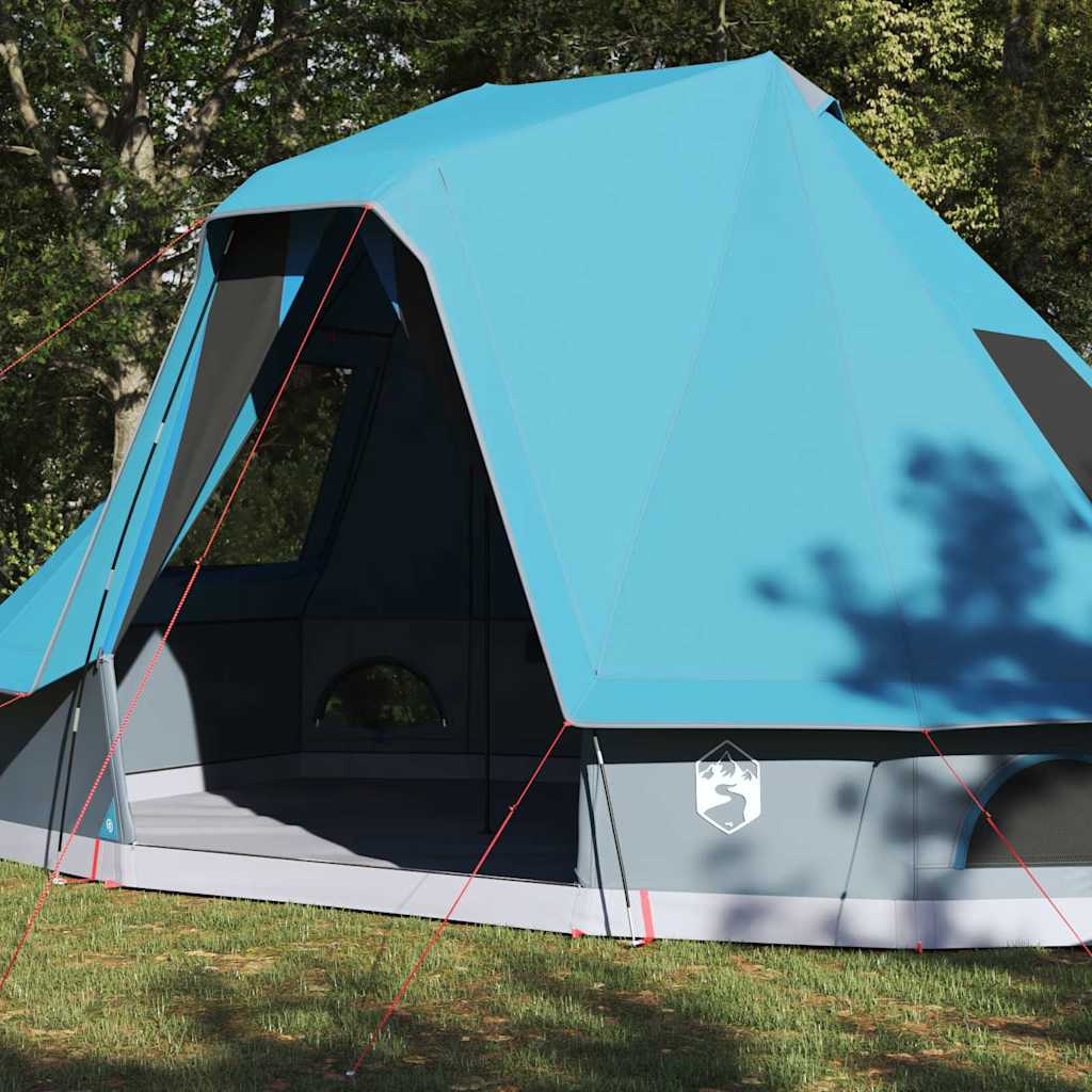 vidaXL Tipi Tent with Roof Blue 466 x 310 x 240 cm Taffeta