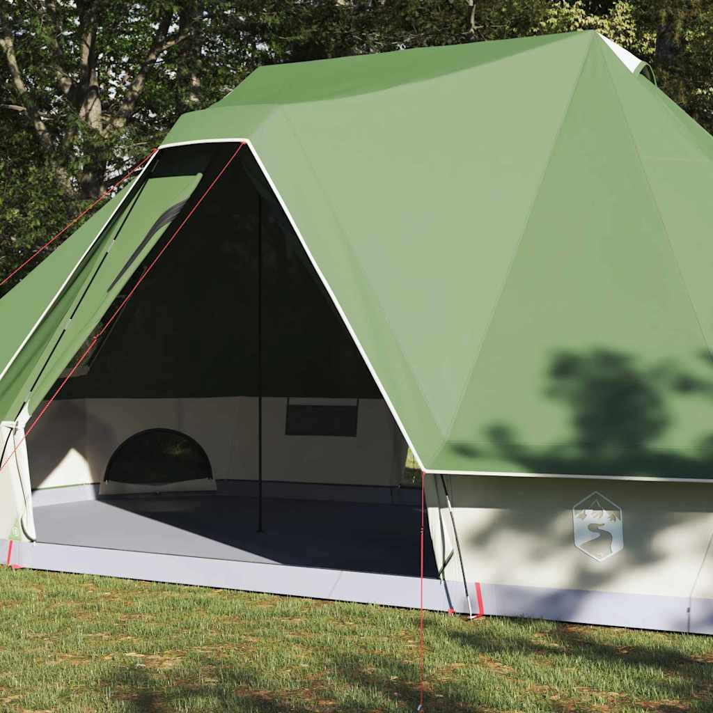 vidaXL Tipi Tent with Roof Green 680 x 430 x 270 cm Taffeta
