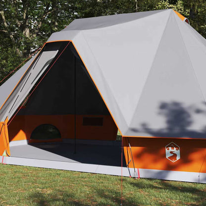 vidaXL Tipi Tent with Roof Grey and Orange 680 x 430 x 270 cm Taffeta