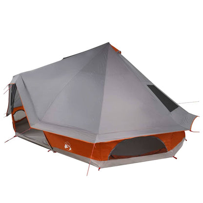 vidaXL Tipi Tent with Roof Grey and Orange 680 x 430 x 270 cm Taffeta
