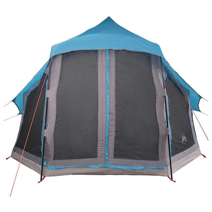 vidaXL Tipi Tent with Roof Blue 404 x 370 x 270 cm Taffeta
