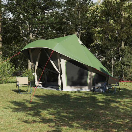 vidaXL Tipi Tent with Roof Green 508 x 470 x 300 cm Taffeta