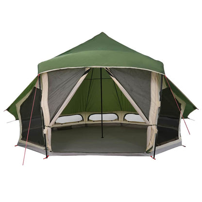 vidaXL Tipi Tent with Roof Green 508 x 470 x 300 cm Taffeta