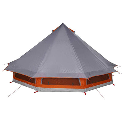 vidaXL Tipi Tent with Roof Grey and Orange 508 x 470 x 300 cm Taffeta