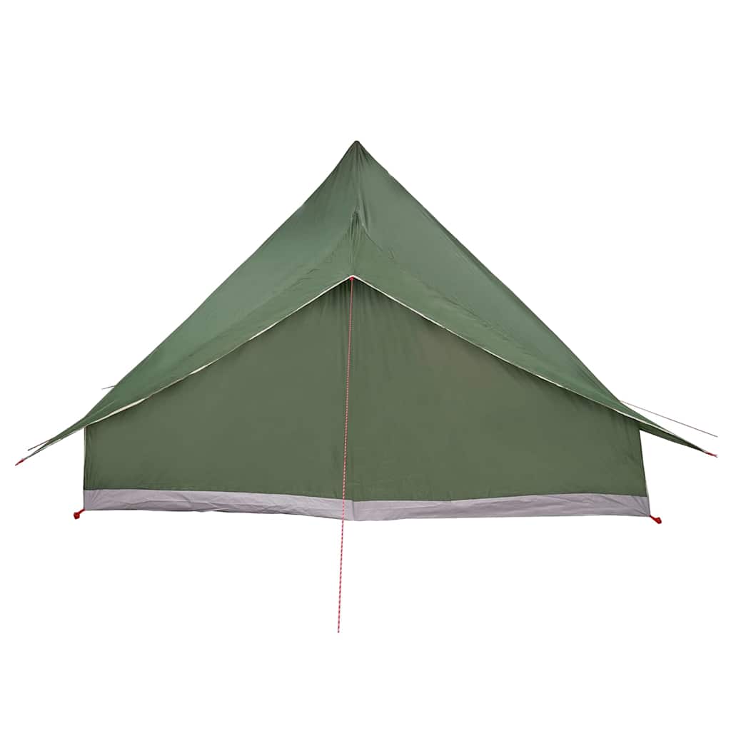 vidaXL Tipi Tent with Roof Green 364 x 281 x 257 cm Taffeta