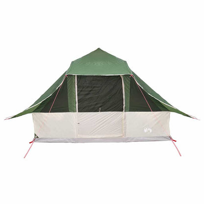 vidaXL Tipi Tent with Roof Green 364 x 281 x 257 cm Taffeta