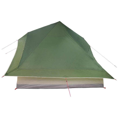 vidaXL Tipi Tent with Roof Green 364 x 281 x 257 cm Taffeta