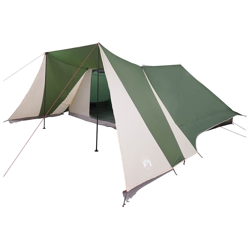 vidaXL Tipi Tent with Roof Green 660 x 456 x 200 cm Taffeta