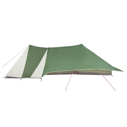 vidaXL Tipi Tent with Roof Green 660 x 456 x 200 cm Taffeta