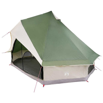 vidaXL Tipi Tent with Roof Green 400 x 346 x 250 cm Taffeta