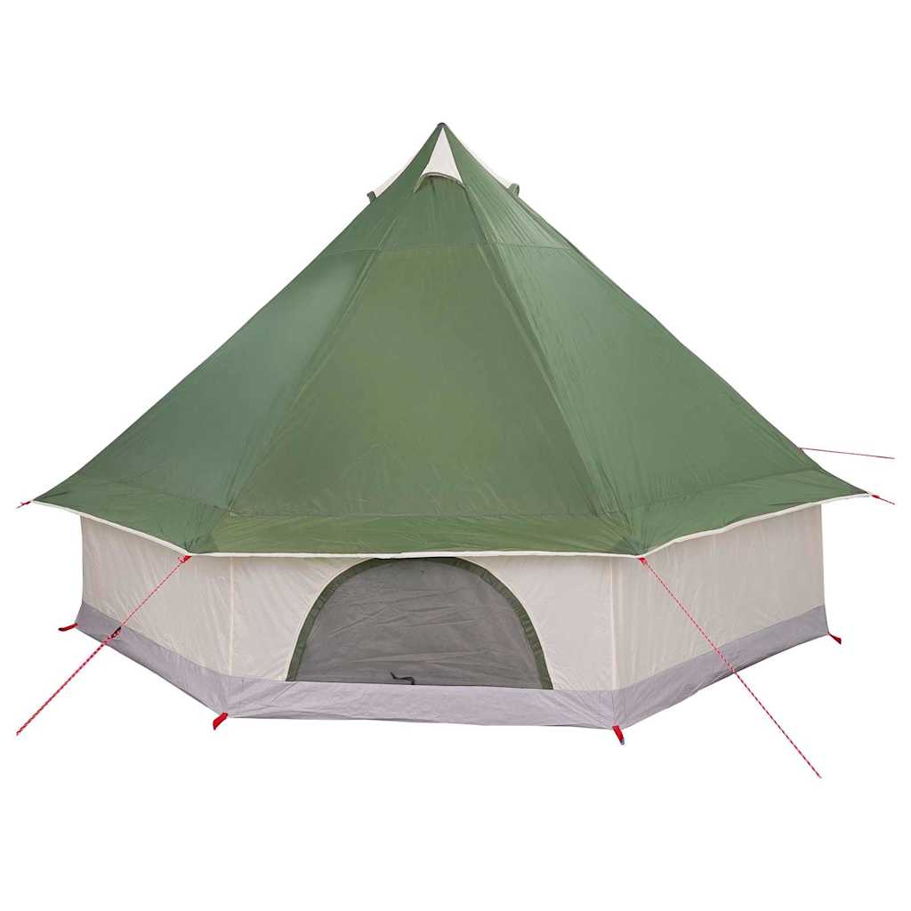 vidaXL Tipi Tent with Roof Green 400 x 346 x 250 cm Taffeta